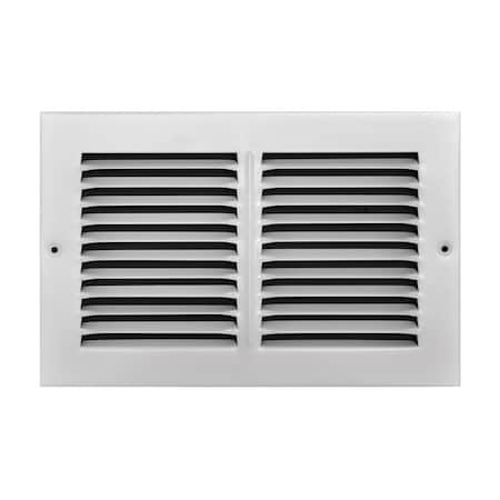 True Aire Tru Aire 6 in. H X 10 in. W 1-Way Powder Coat White Steel Return Air Grille C170 10X06